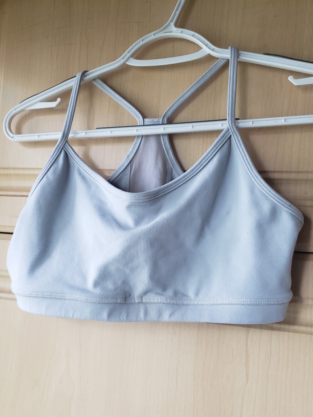 lululemon athletica Light Gray Racerback Sports Bra